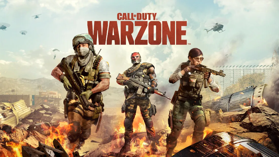 Call of Duty: Warzone key art with three soldiers