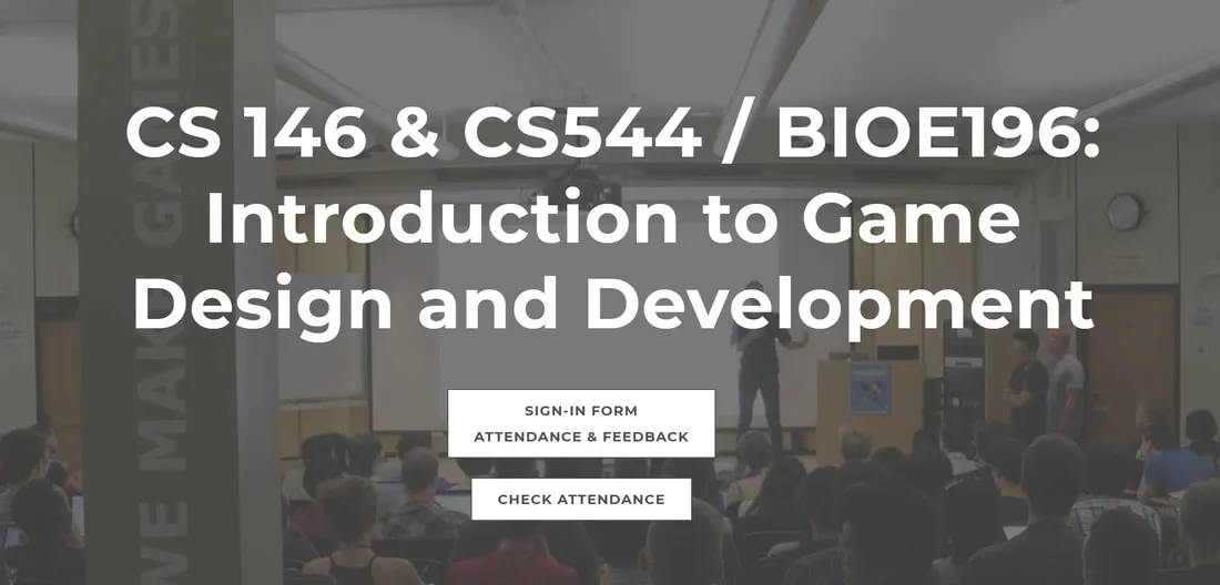 Title slide: CS 146 & CS544 / BIOE196, Introduction to Game Design and Development